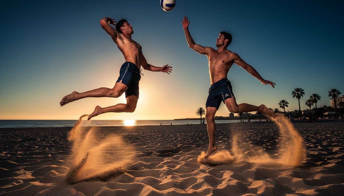 David Åhman och Jonatan Hellvig beachvolleyboll
