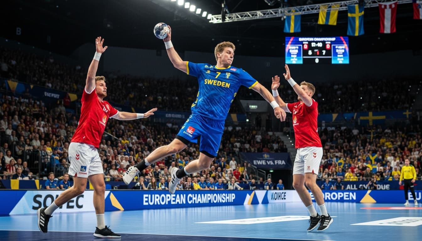 Handboll EM 2025 matchbild