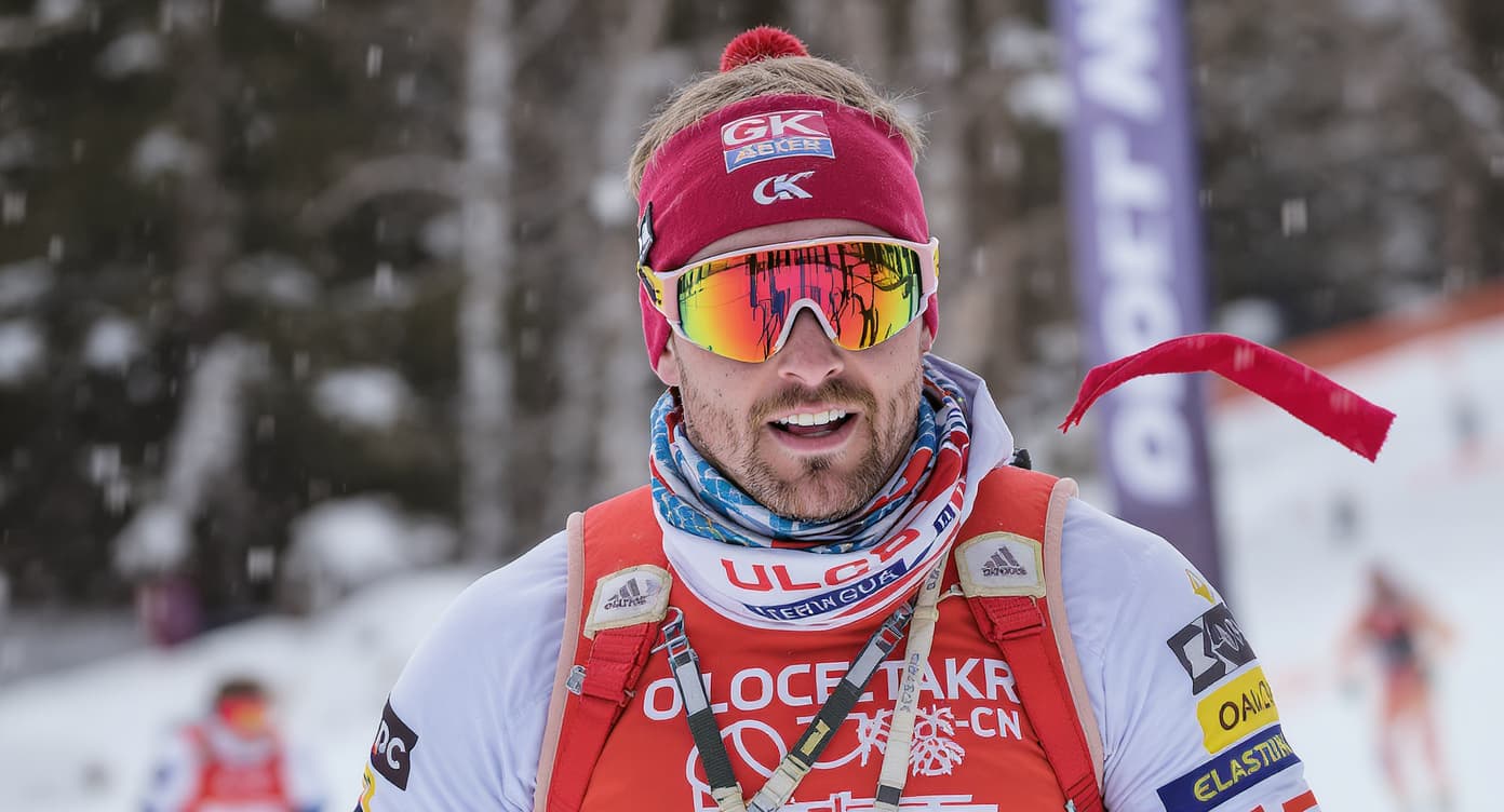 Max Novak under ett Ski Classics-lopp