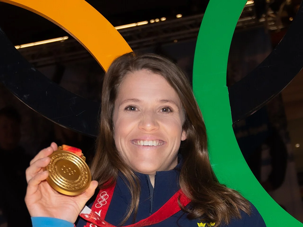 Sara Hector under en alpin skidtävling